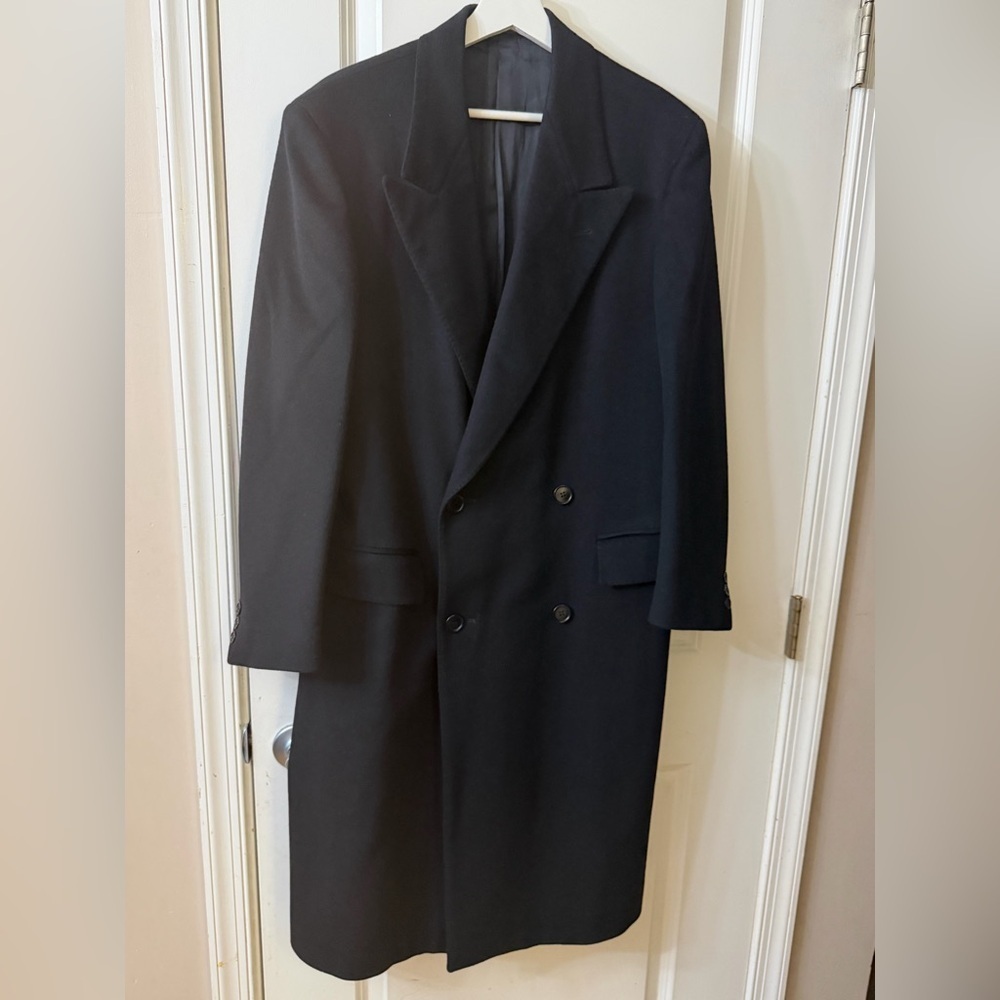 Loro Piana Elegant Black Men's Trench Coat